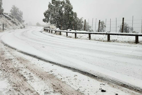 Från Santiago: Panoramaturné i snö i Farellones-regionen.Santiago i Spanien: Panoramaturné