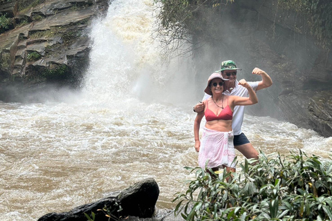 Chiang Mai: Santuario degli elefanti, cascata e tour di raftingServizio di prelievo in hotel