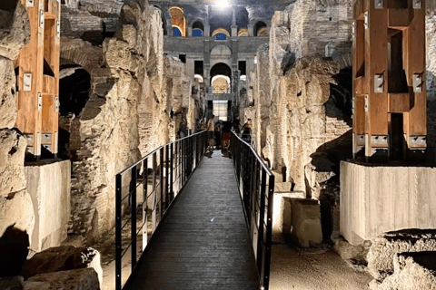 Rome: Colosseum All-Access Underground Night Tour with Arena