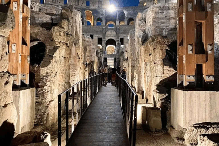 Rome: Colosseum All-Access Underground Night Tour with Arena