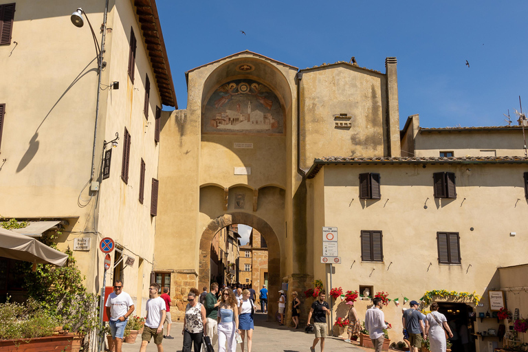 Florence: Monteriggioni & Val d'Orcia Optional Wine Tasting Classic Option in Portuguese