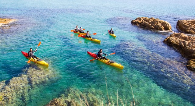 Visit Costa Brava Sea Caves Kayaking and Snorkeling Tour in Lloret de Mar