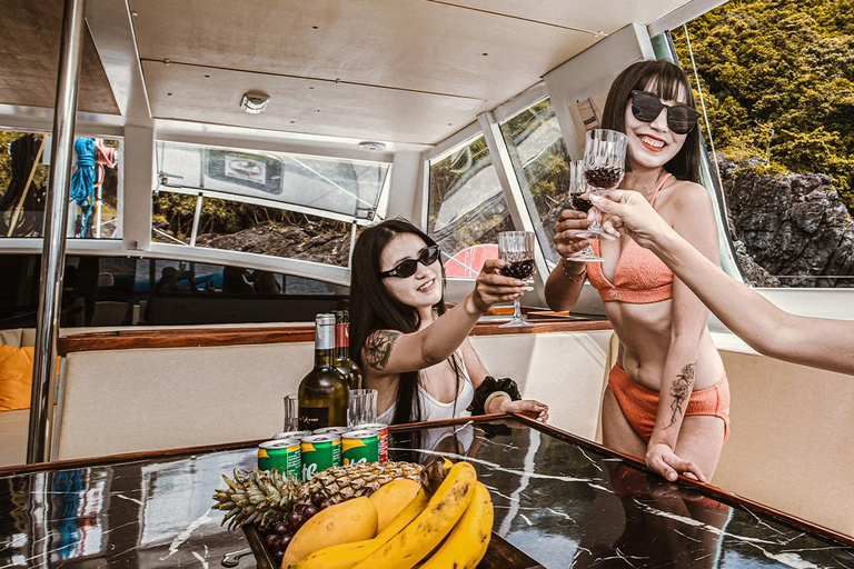 Phuket: Small-Group Catamaran to Coral & Racha Catamaran Day Tour to Coral & Racha Islands (No Transfer)