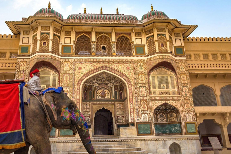 Jaipur: Fuerte de Amber, Palacio de la Ciudad y Hawa Mahal Visita PrivadaExcursión con transporte, conductor y guía