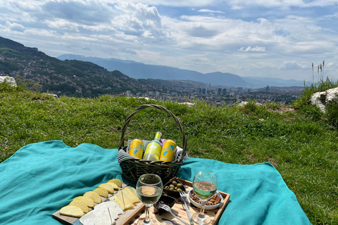 Sarajevo: Sunset Picnic with Wine or Beer Tasting and Snacks Sarajevo: Sunset Picnic with Wine or Beer Tasting+snacks