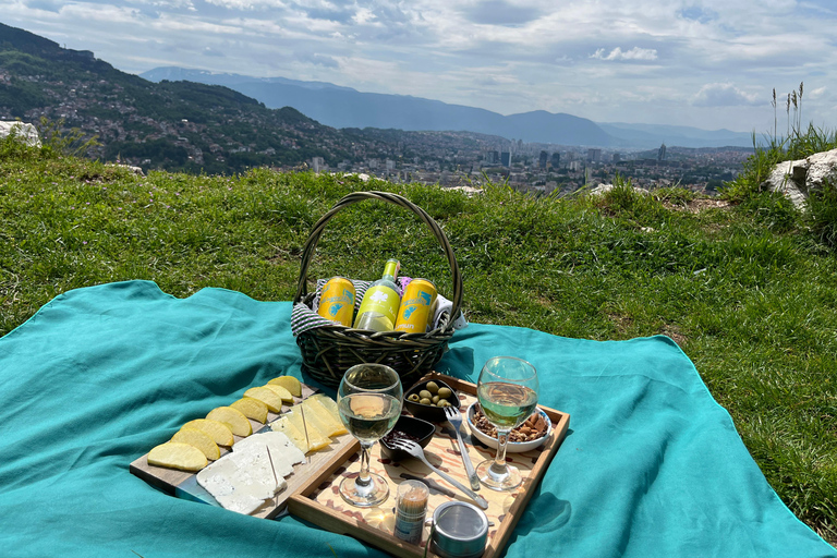 Sarajevo: Sunset Picnic with Wine or Beer Tasting and Snacks Sarajevo: Sunset Picnic with Wine or Beer Tasting+snacks