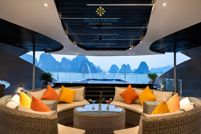 Ha Long & Lan Ha Bay Luxury Yacht: Dark Cave, Kayak, Sunset Private Car Transfer & Private Tour Guide & Shared Boat