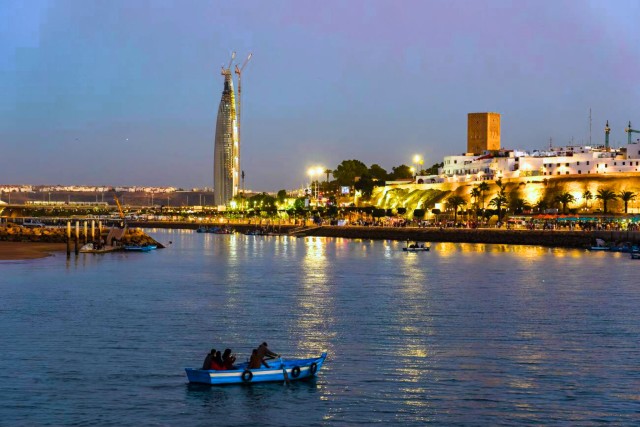 Visit Rabat Night Tour River Sunset Boat Ride & Moroccan Dinner in Rabat