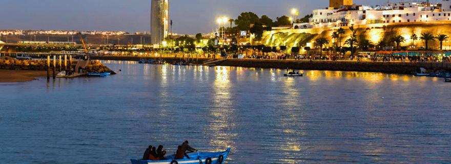 Rabat : Visite nocturne avec dîner traditionnel marocain