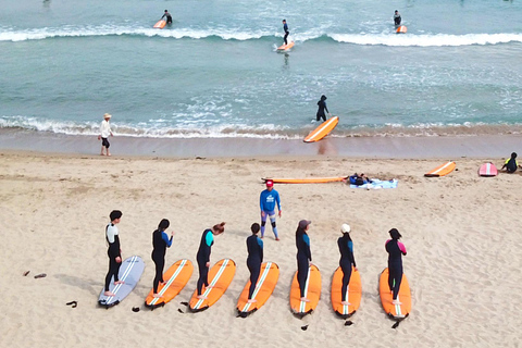 Busan: K-Surf Lesson in Songjeong Beach for All Levels 2H Lesson, Beginner & advanced (Free surfing until sunset)
