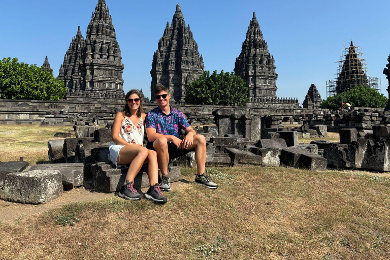 Borobudur klättra upp och prambanan full guidad tur