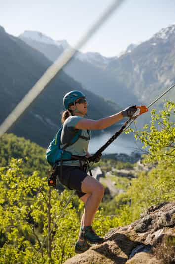 Geiranger: Rappelling tour with epic view | GetYourGuide