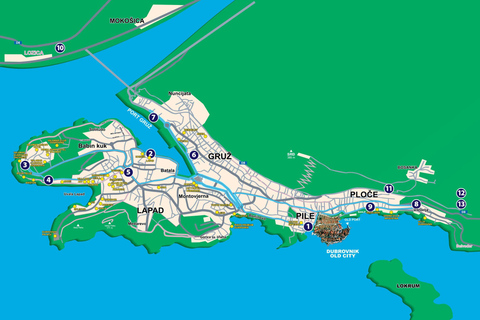 دوبروفنيك: حافلة المدينة "هوب أون هوب أوف" مع 3 خيارات للجولاتخيار XL - جولة في المدينة + جولة بانورامي