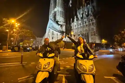 Scooter'ımla Gece Turunda Barselona