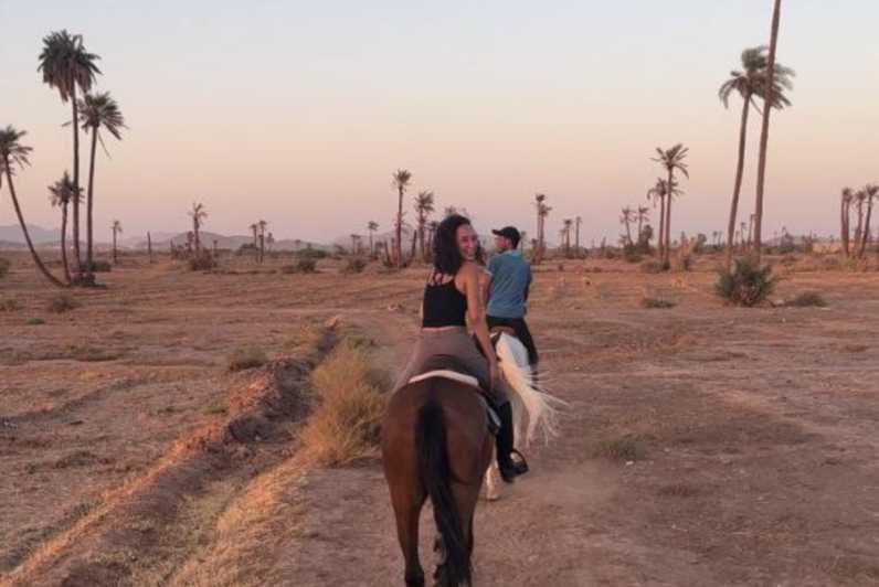 Tour a cavallo nel deserto di Marrakech e Palmeraie