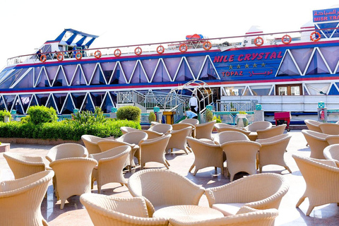 Cairo: Nile Royal Topaz Night Dinner Cruise with Show Excluding Transfer (Pickup & Drop-off)