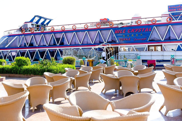 Cairo: Nile Royal Topaz Night Dinner Cruise with Show Excluding Transfer (Pickup & Drop-off)