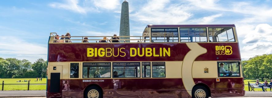 Dublin: Live geführte Hop-On Hop-Off Sightseeing Tour