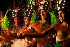 Kauai: Luau Kalamaku mit offener Bar und Buffet-Abendessen