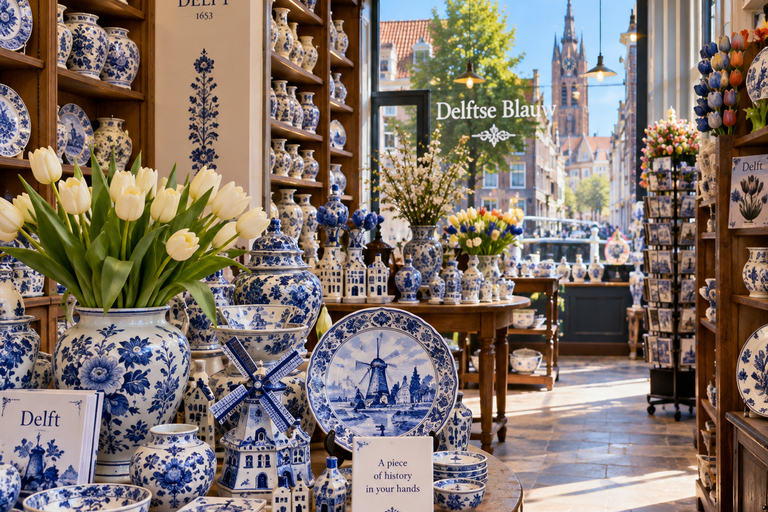 Delft: Guided Walking Tour with Pottery Shop Visit