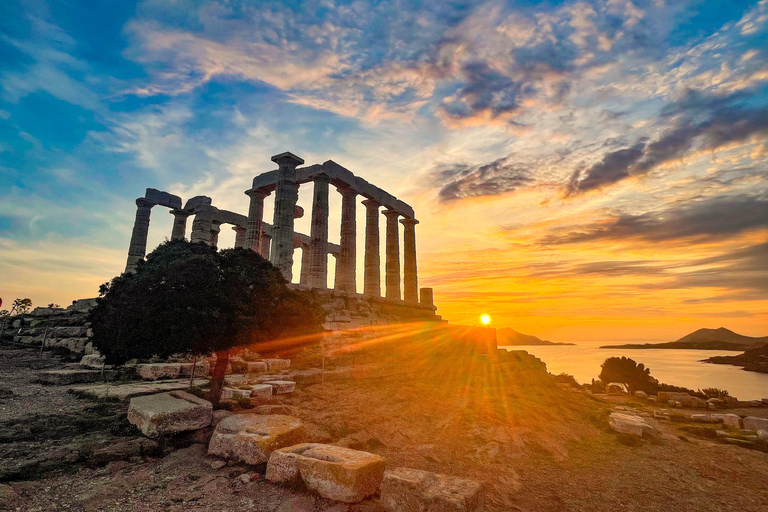 Riviera di Atene: Tour di un giorno del Tempio di Poseidone e del Lago di VouliagmeniRiviera di Atene: Tour di un giorno del Tempio di Poseidone e del lago di Vouliagmeni