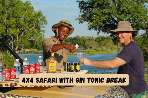 Wodospady Wiktorii: Safari Premium z przerwą na ginMała wycieczka grupowa Gin Tonic