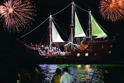 Puerto Vallarta : Feu d'artifice et dîner sur la baie