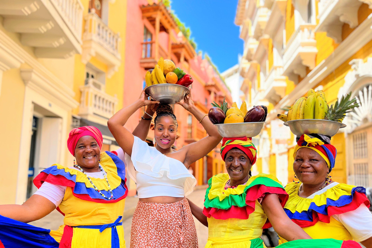 Tour a piedi al tramonto di Cartagena: Storia, mura e Getsemaní