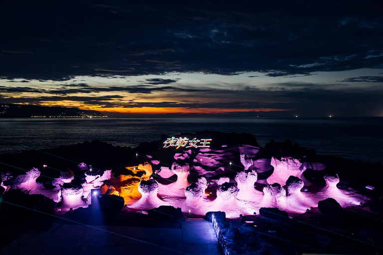 From Taipei: Yehliu Night Light Show & Jiufen Tour