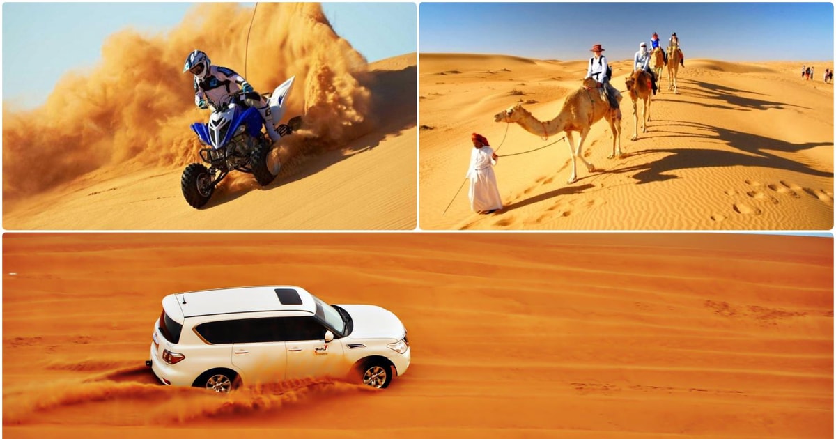 Doha Dune Bashing Atv Self Ride Kamelritt Sandboarding Getyourguide