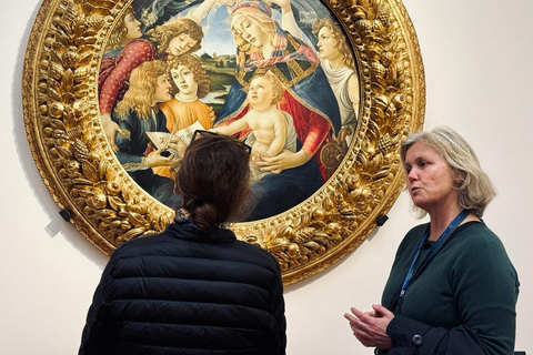 Florencia: Visita VIP sin hacer cola a la Galería de los UffiziTour en grupo en francés