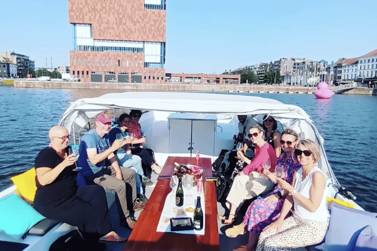 Amberes: Paseo en barco privado con aperitivo