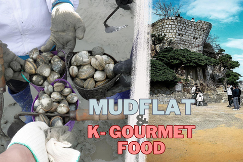 Från Busan: Geoje Mudflat Experience och koreansk gourmetmat