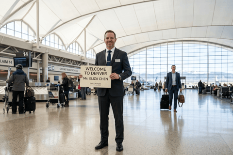 Denver: DEN Airport Private Transfer to/from Denver Downtown Arrival: DEN Airport to hotel in Denver city center