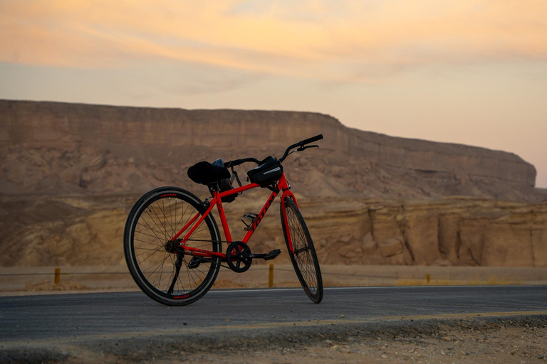 Biking in King Khalid Royal reserve