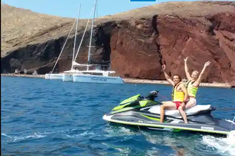 Perivolos : Découverte privée de la côte sud en jet ski