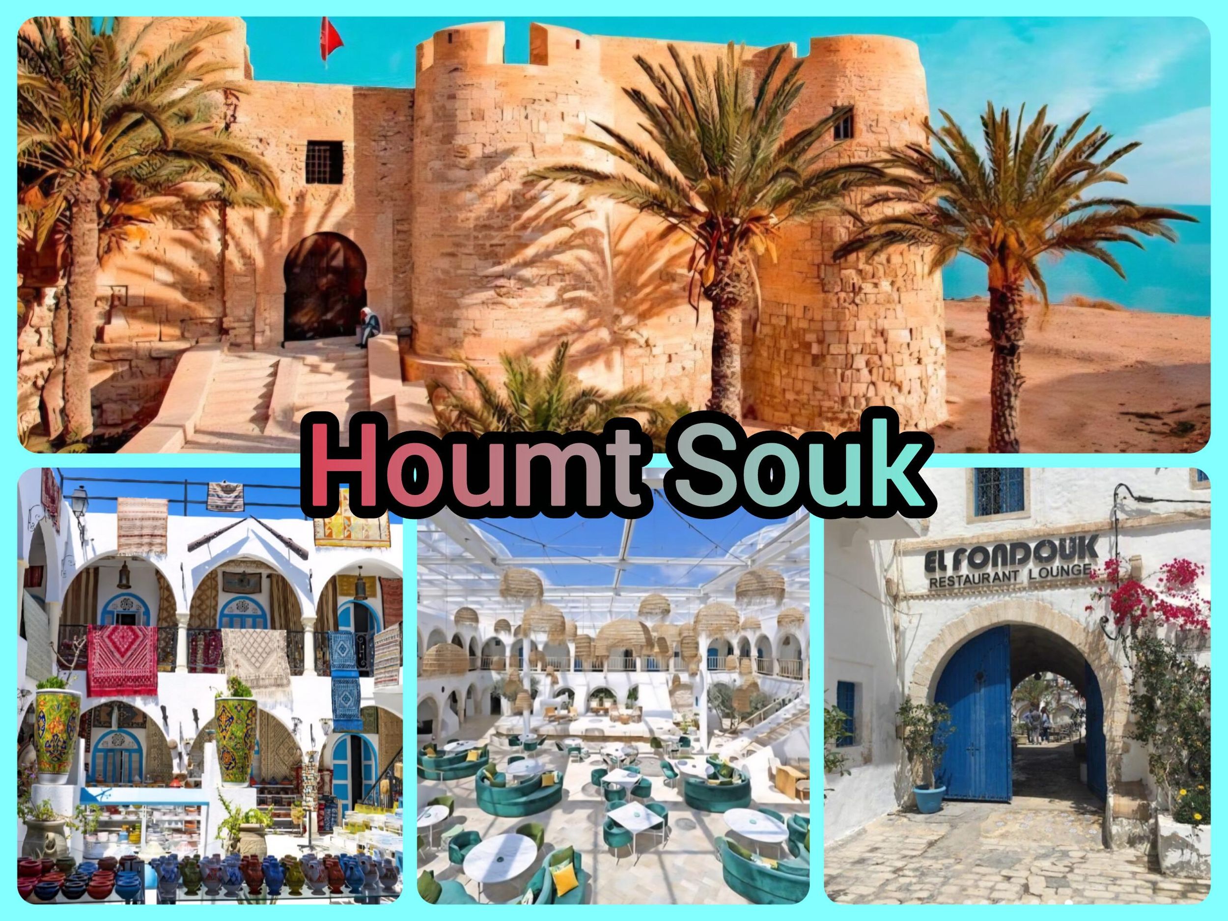 Djerba Capitale: Besichtigung des Fort Ghazi, der Marina & Freizeit im Souk