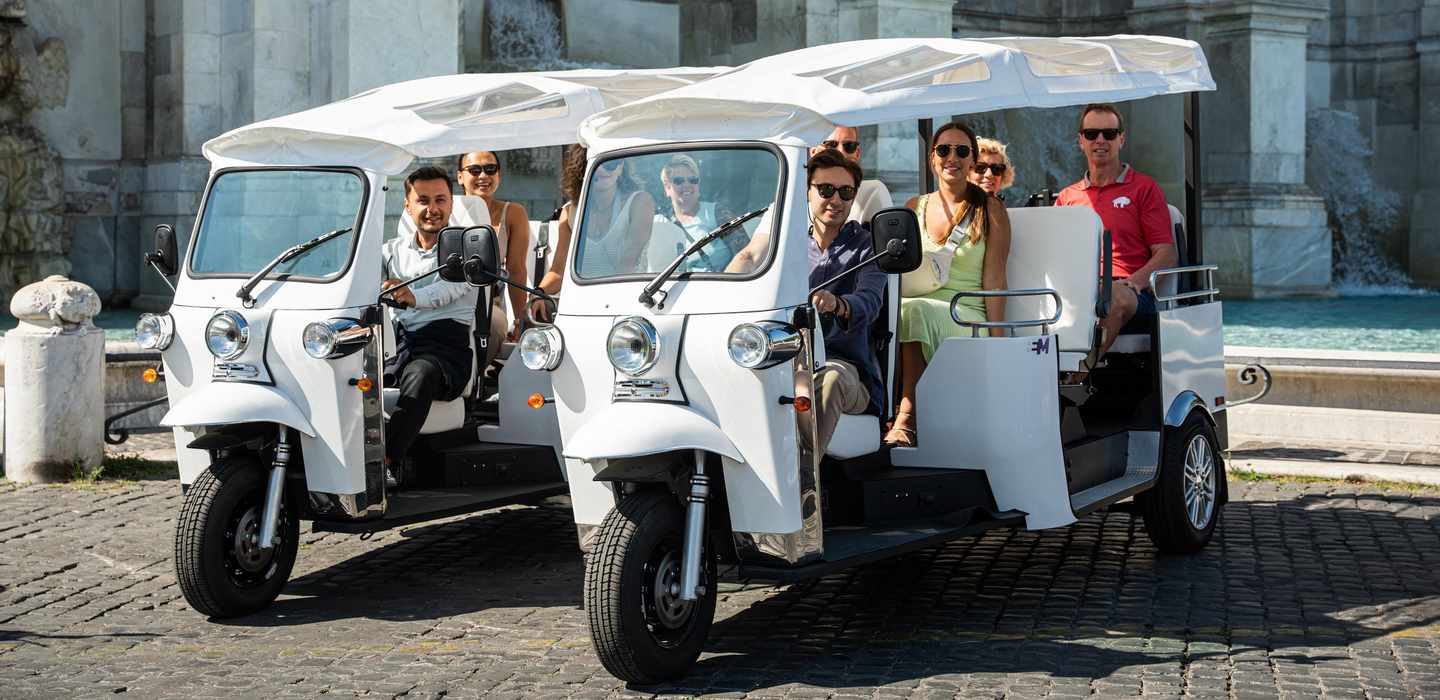 Rom: Private Tuk Tuk Tour mit Abholung vom Hotel und Prosecco Rom: Private Tuk Tuk Tour mit Abholung vom Hotel und Prosecco