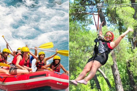 Antalya/Belek/Side : Combo Rafting & Buggy Safari & Zipline Water rafting Package
