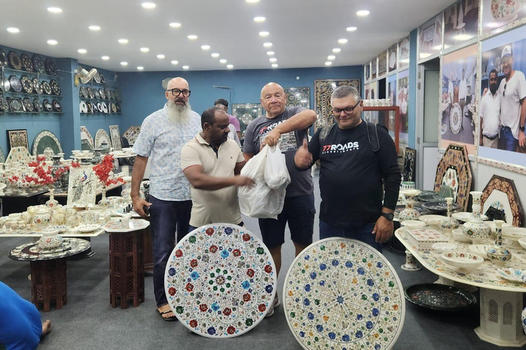 Agra Marble, Jewelry & Rug Shopping Tour with Guide Agra Shopping: Only Tour Guide