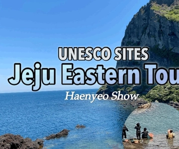 Excursión por el este de Jeju con espectáculo de mujeres submarinistas