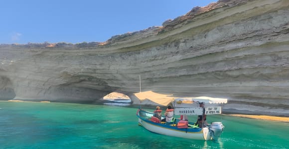 Marsaxlokk: Cruise & swim at 3 hidden bays + St Peter&#39;s Pool
