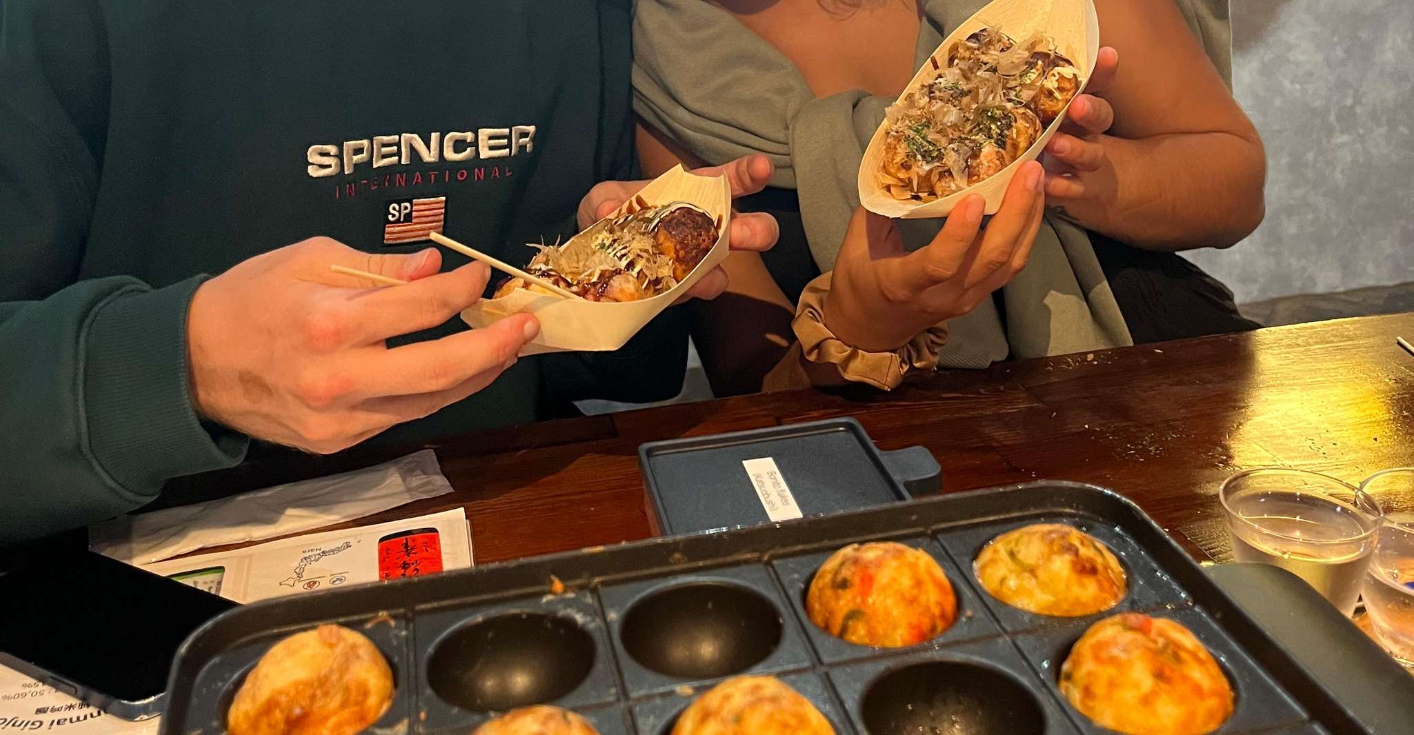 Osaka Sake Tasting with Takoyaki Cooking photo 8