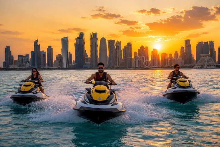 Doha Jet Ski Adventure: Skyline & Arabian Gulf Ride JetSki 30 minutes from meeting point