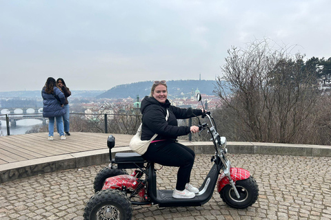 Grand City Tour on Electric Trike in Prague - Live Guided 1.5 Hour : 2 persons on 1 Trike