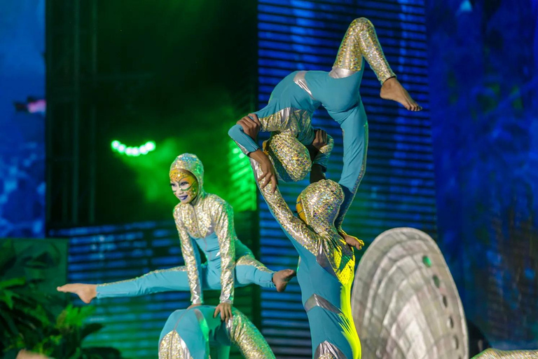 Side to Land of Legends Night Show with Boat Parade