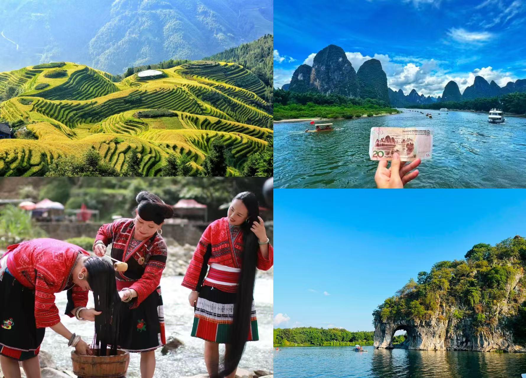 Guilin: 1- bis 3-tägige Gruppentour – Longji, Li-Jiang-Flussfahrt + Abholung