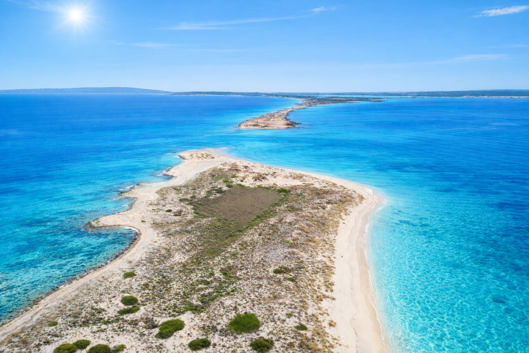 Ibiza: Formentera Boat with Open Bar, 3 meals & Sunset Party ADVANCE: Standard selection of food & open bar option