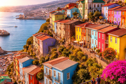 Viña del Mar, Valparaiso, Casablanca, and Renaca + Wine Experience Santiago: Premium Valparaiso & Viña del Mar Tour / Pisco Sour Tasting