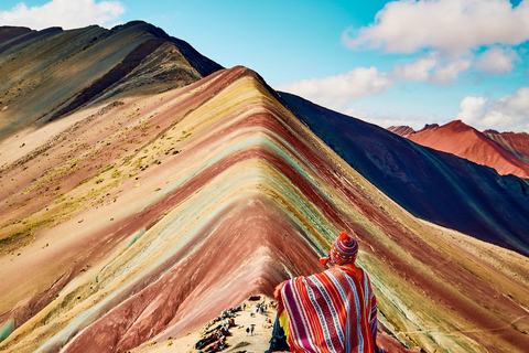 Cusco: Rainbow Mountain Transportation and Guided Hike Shared Flexible Transport & Guide Rainbow With Red Valley